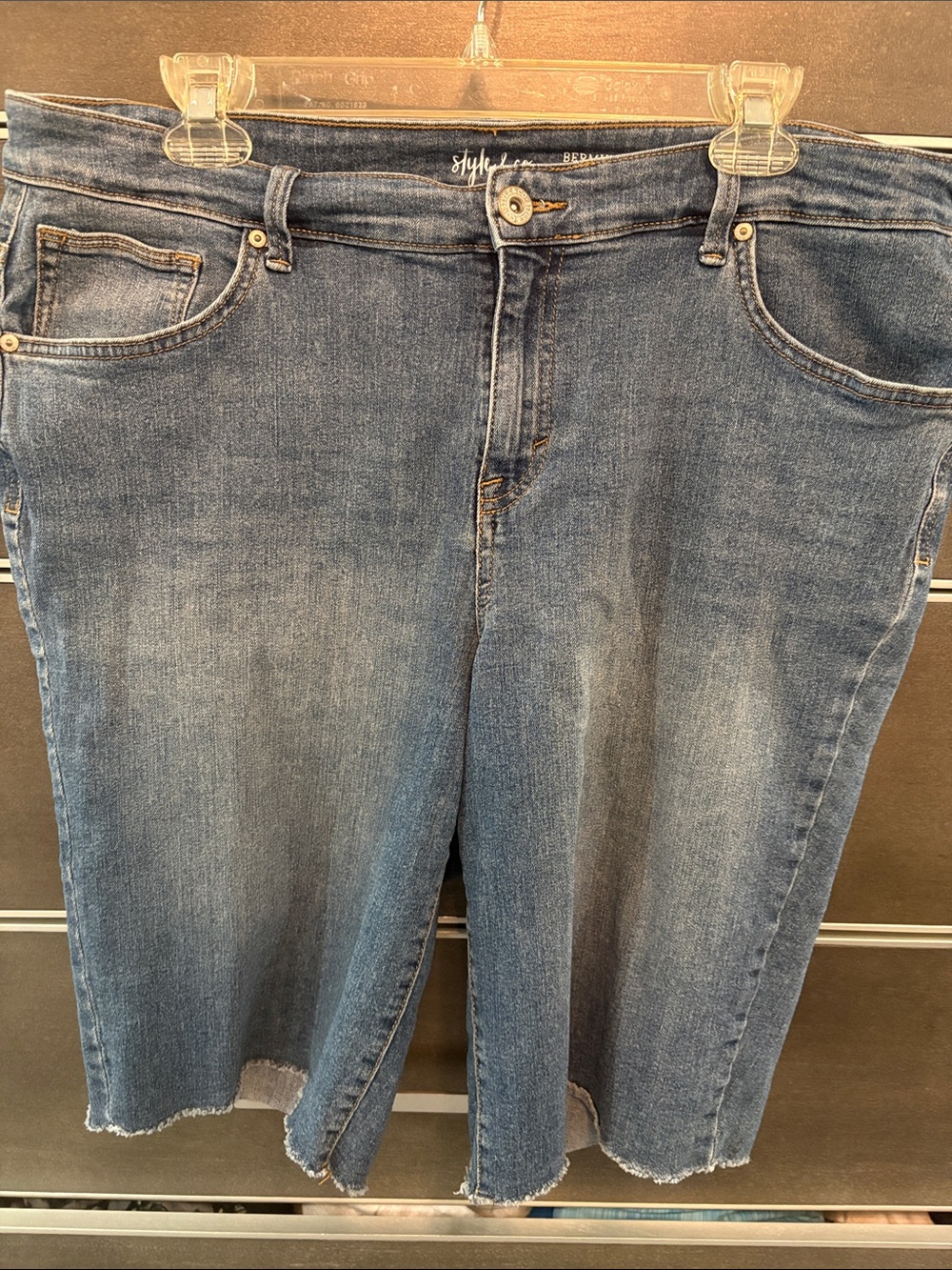Style & Co. Washed Blue denim shorts